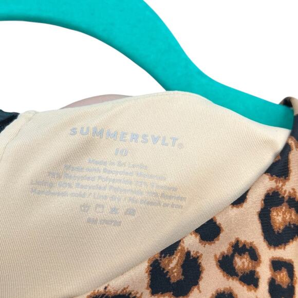 Summersalt The Surf Swimsuit One Piece Leopard Print Black Size US 10 - Picture 11 of 11